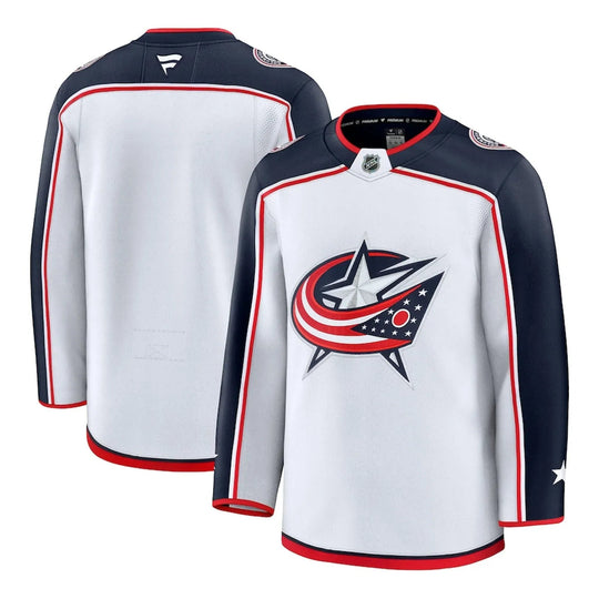 Fanatics Premium Senior Away Jersey - Columbus Blue Jackets 50 (M) / White - The Hockey Shop