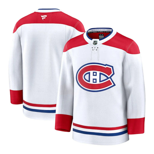 Fanatics Premium Senior Away Jersey - Montreal Canadiens 46 (S) / White - The Hockey Shop