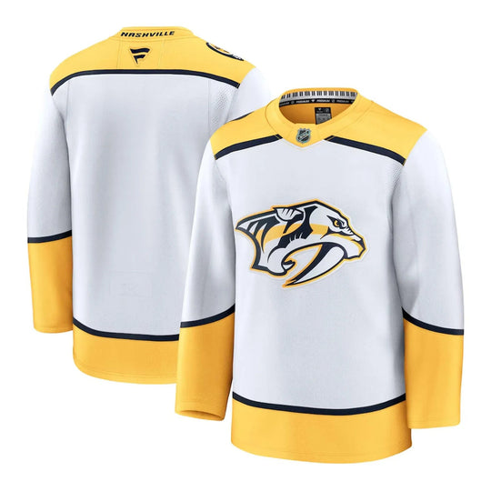 Fanatics Premium Senior Away Jersey - Nashville Predators 50 (M) / White - The Hockey Shop