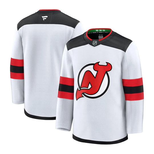Fanatics Premium Senior Away Jersey - New Jersey Devils 52 (L) / White - The Hockey Shop