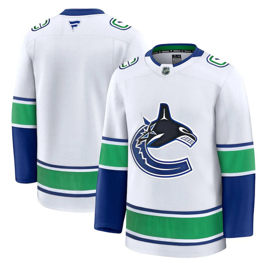Fanatics Premium Senior Away Jersey - Vancouver Canucks White Orca 52 (L) / Vancouver Canucks - The Hockey Shop