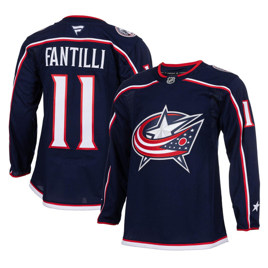 Fanatics Premium Senior Home Jersey - Columbus Blue Jackets Adam Fantilli 50 (M) / Navy - The Hockey Shop