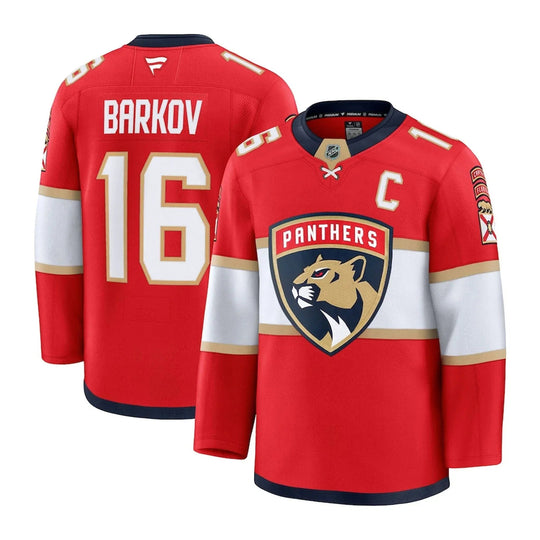 Fanatics Premium Senior Home Jersey - Florida Panthers Aleksander Barkov 50 (M) / Red - The Hockey Shop