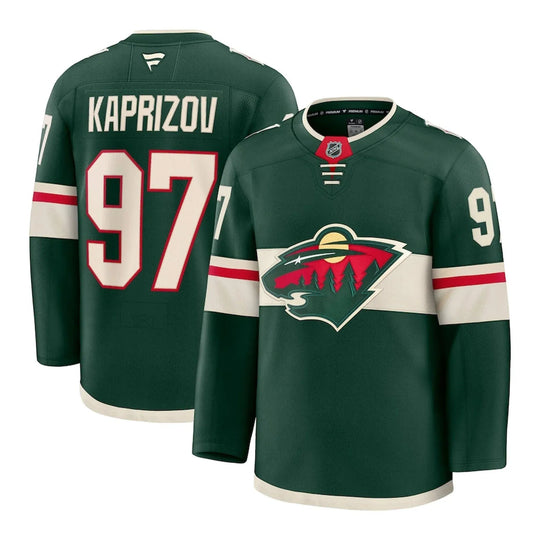 Fanatics Premium Senior Home Jersey - Minnesota Wild Kirill Kaprizov 50 (M) / Green - The Hockey Shop