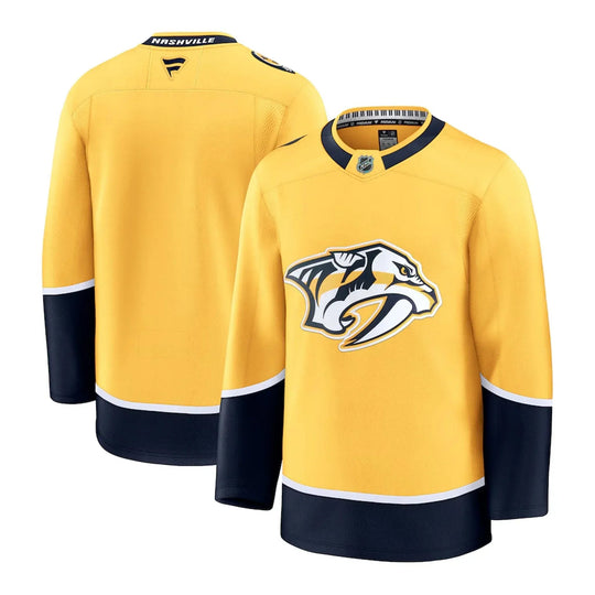Fanatics Premium Senior Home Jersey - Nashville Predators 50 (M) / Yellow - The Hockey Shop