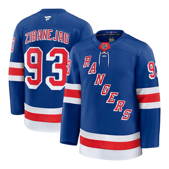 Fanatics Premium Senior Home Jersey - New York Rangers Mika Zibanejad 52 (L) / Blue - The Hockey Shop