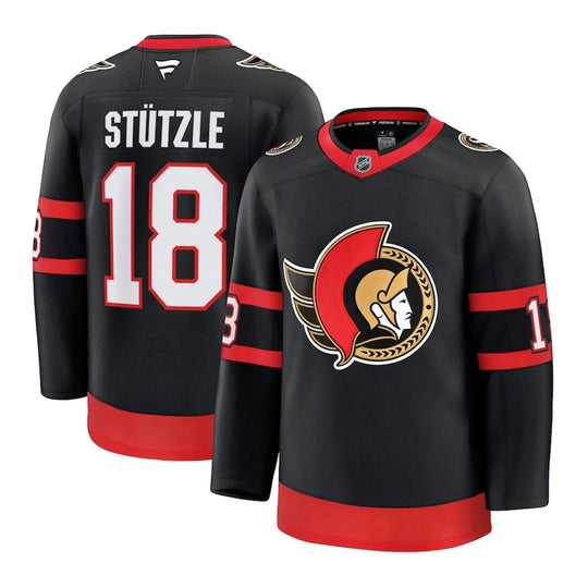 Fanatics Premium Senior Home Jersey - Ottawa Senators Tim Stutzle 52 (L) / Black - The Hockey Shop