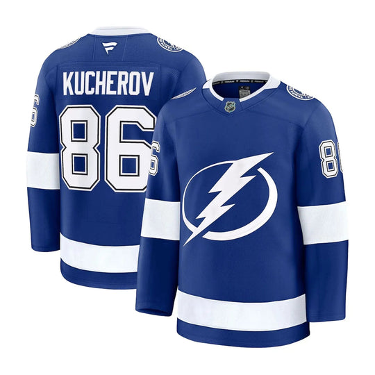 Fanatics Premium Senior Home Jersey - Tampa Bay Lightning Nikita Kucherov 54 (XL) / Blue - The Hockey Shop