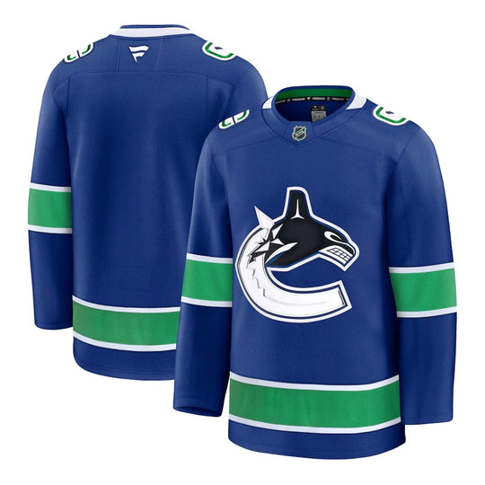 Fanatics Premium Senior Home Jersey - Vancouver Canucks Royal Orca 44 (XS) / Blue - The Hockey Shop