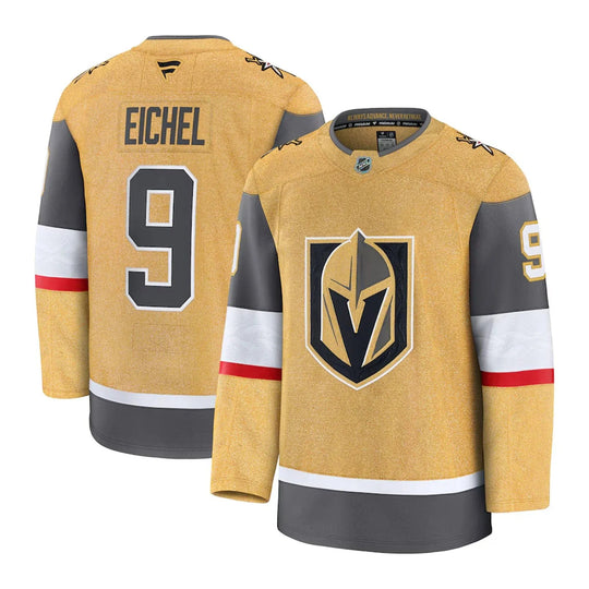 Fanatics Premium Senior Home Jersey - Vegas Golden Knights Jack Eichel 50 (M) / Gold - The Hockey Shop