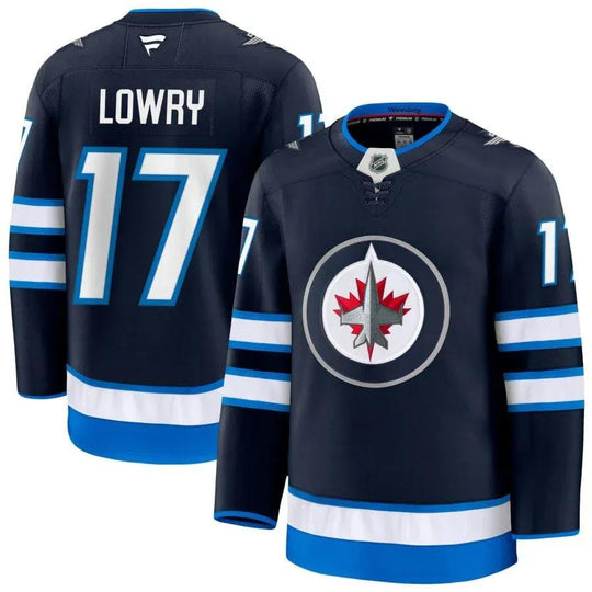 Fanatics Premium Senior Home Jersey - Winnipeg Jets Adam Lowry 50 (M) / Blue - The Hockey Shop