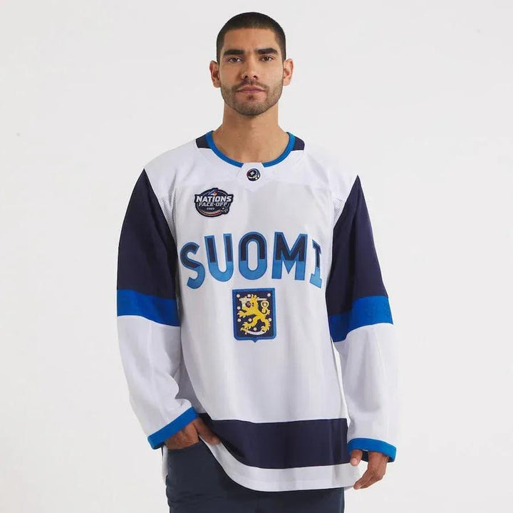 Maillot Hockey porté 17 JAAKIEKKO EPS Finlande worn shirt BOOMI trikot jersey S