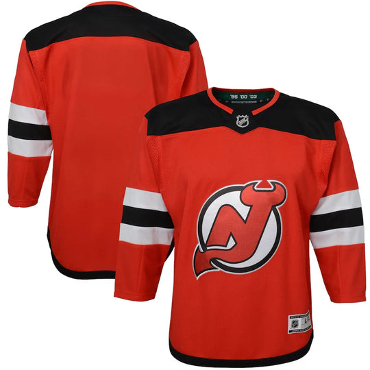 New Jersey Devils - OuterStuff Premier Junior Home Jersey Red / L/XL - The Hockey Shop