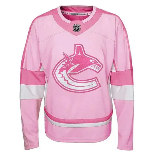 Outer Stuff Fashion Junior Jersey - Vancouver Canucks Pink / L-14 - The Hockey Shop