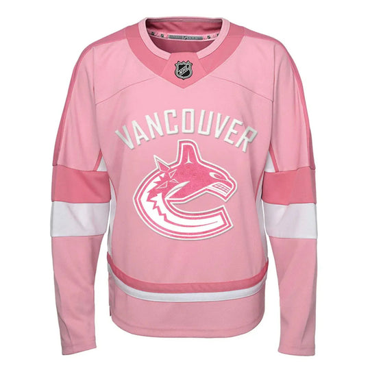 Outer Stuff Fashion Toddler Jersey - Vancouver Canucks Pink / 2T - The Hockey Shop