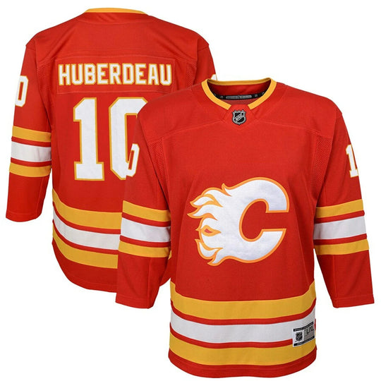Outer Stuff Premier Junior Jersey - Calgary Flames Jonathan Huberdeau Home / L/XL - The Hockey Shop