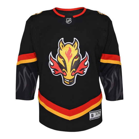 Outer Stuff Premier Toddler Jersey - Calgary Flames Third Black / 2-4T - The Hockey Shop