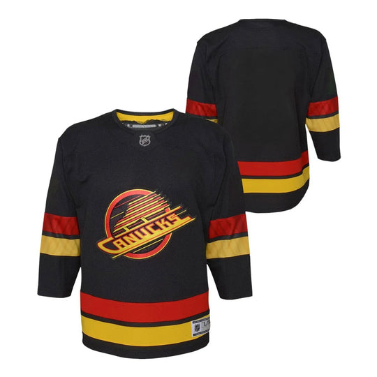 Vancouver Canucks - OuterStuff Premier Toddler Third Jersey Black / 2-4T - The Hockey Shop