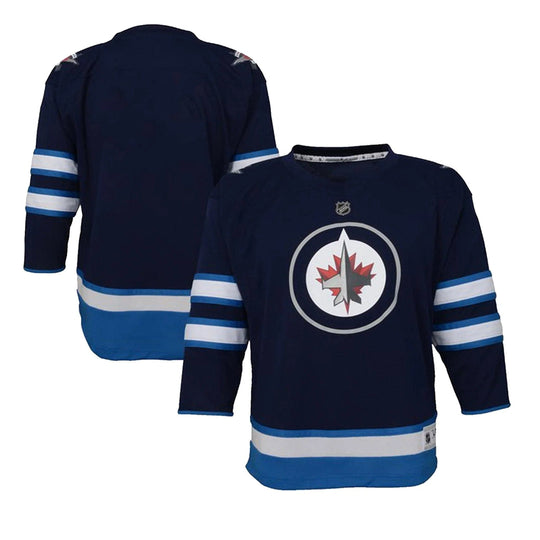 Winnipeg Jets Home Outer Stuff Replica Toddler Jersey Navy / 2-4T - The Hockey Shop
