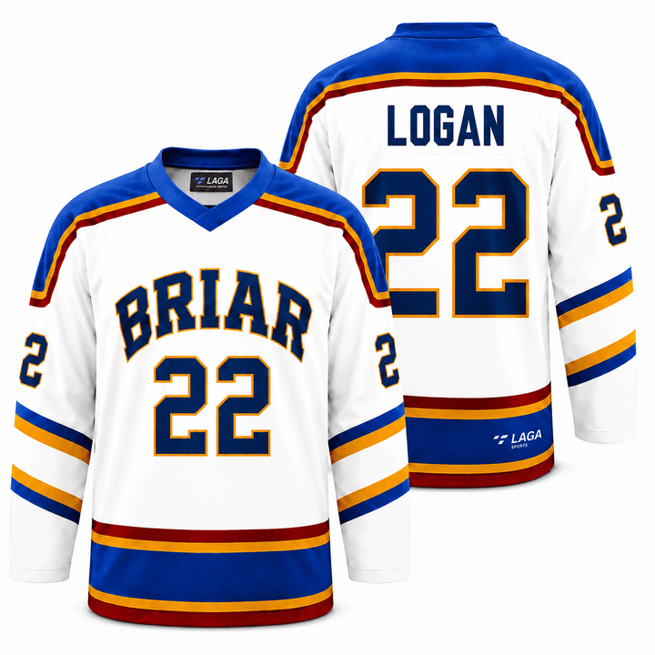 New Era Bravosユニフォーム ホワイト Off Campus Senior Authentic Pro White Jersey - Briar University