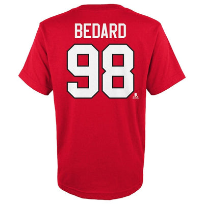 Outer Stuff N&N Primary Logo Toddler Shortsleeve Shirt - Chicago Blackhawks Connor Bedard - TheHockeyShop.com