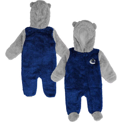 Vancouver Canucks Outer Stuff NHL Game Nap Newborn Teddy Fleece Baby Onzie - TheHockeyShop.com