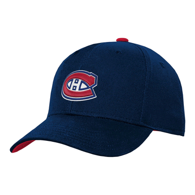 Montreal Canadiens - OuterStuff NHL Precurve Youth Adjustable Hat - TheHockeyShop.com