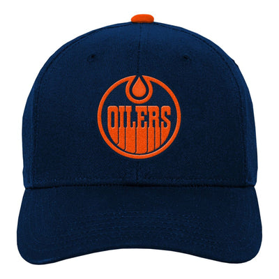Outer Stuff NHL 3rd Logo Precurve Youth Snapback Hat - Edmonton Oilers - TheHockeyShop.com