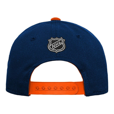 Outer Stuff NHL 3rd Logo Precurve Youth Snapback Hat - Edmonton Oilers - TheHockeyShop.com