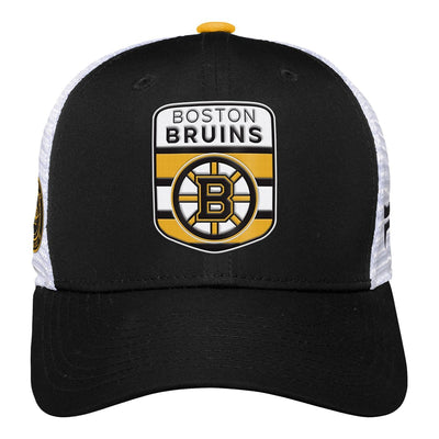 Outer Stuff NHL Draft Structured Trucker Youth Hat - Boston Bruins - TheHockeyShop.com