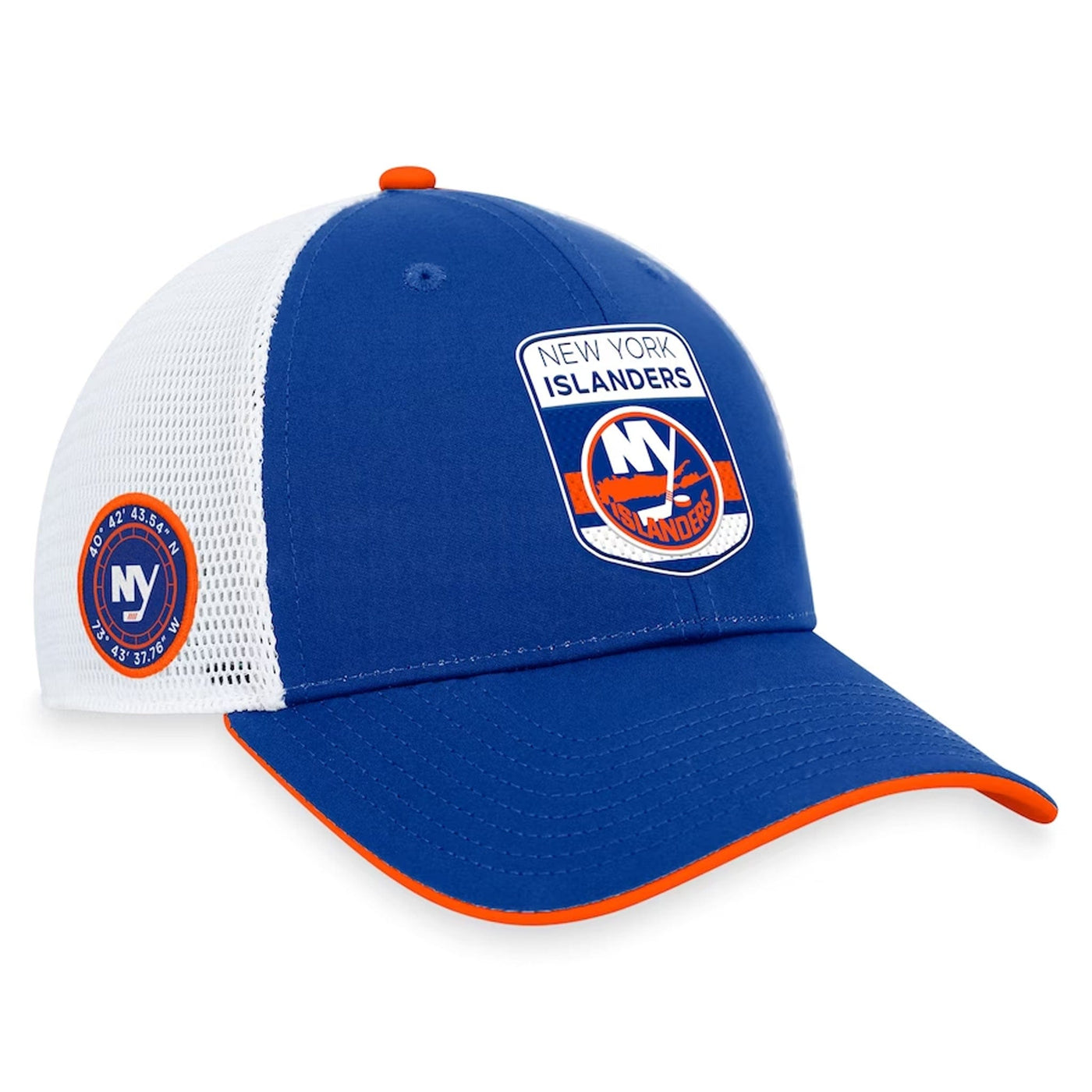Outer Stuff NHL Draft Structured Trucker Youth Hat - New York Islanders - TheHockeyShop.com