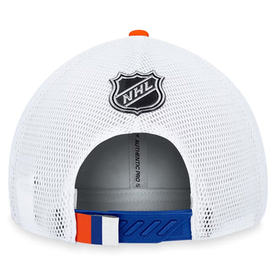 Outer Stuff NHL Draft Structured Trucker Youth Hat - New York Islanders - TheHockeyShop.com