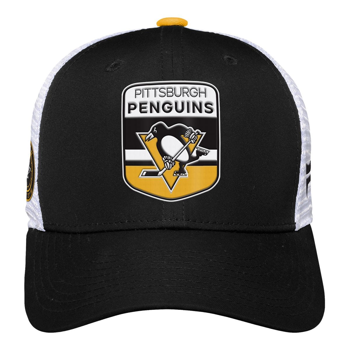 Outer Stuff NHL Draft Structured Trucker Youth Hat - Pittsburgh Penguins - TheHockeyShop.com