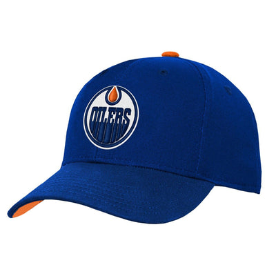 Outer Stuff NHL Precurve Youth Snapback Hat - Edmonton Oilers - TheHockeyShop.com