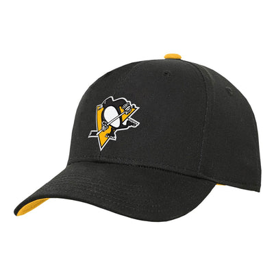 Outer Stuff NHL Precurve Youth Snapback Hat - Pittsburgh Penguins - TheHockeyShop.com