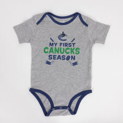 Outer Stuff NHL Legend Short Sleeve Creeper Set - Vancouver Canucks - TheHockeyShop.com