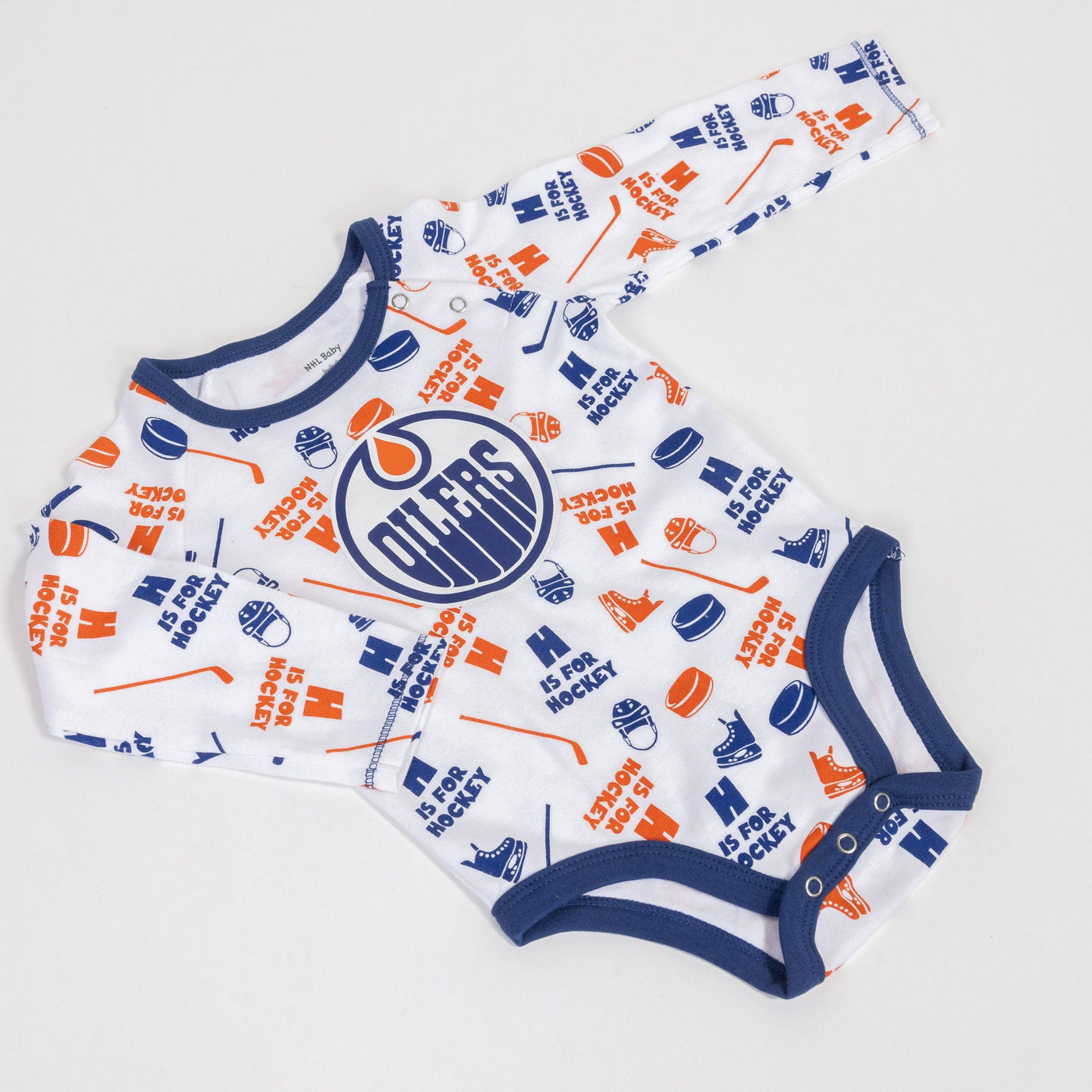 Outer Stuff NHL Little Champ Shortsleeve Creeper Baby Set - Edmonton Oilers - TheHockeyShop.com