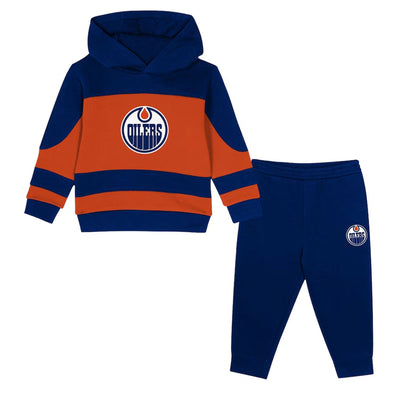 Outer Stuff NHL Puck Hero Toddler Fleece Set - Edmonton Oilers - TheHockeyShop.com