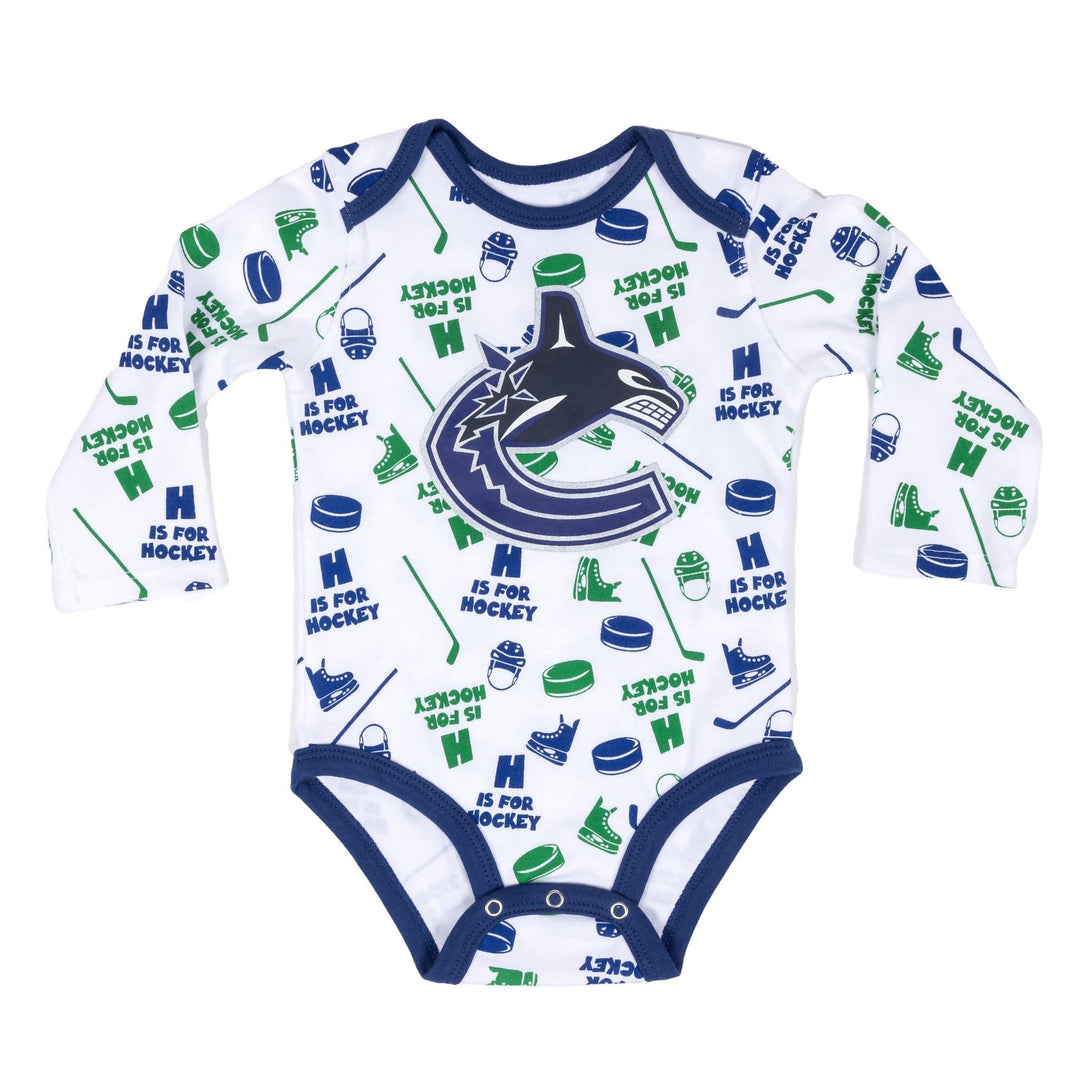 Outer Stuff NHL Quick Learner Long Sleeve Creeper Vancouver Canucks