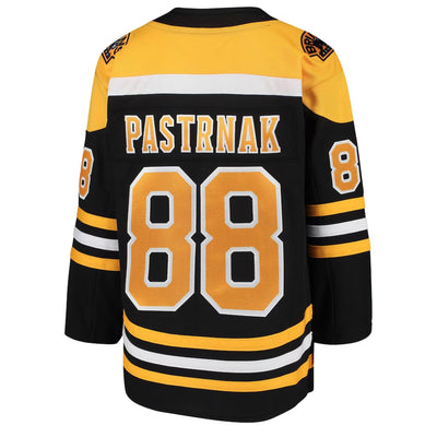 Boston Bruins - David Pastrnak OuterStuff Premier Junior Home Jersey - TheHockeyShop.com