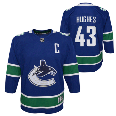Outer Stuff NHL Jerseys Outer Stuff Premier Infant Jersey - Vancouver Canucks Home Royal Quinn Hughes / 18M - TheHockeyShop