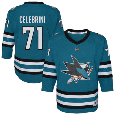 Outer Stuff NHL Jerseys Outer Stuff Premier Junior Home Jersey - San Jose Sharks Macklin Celebrini - TheHockeyShop