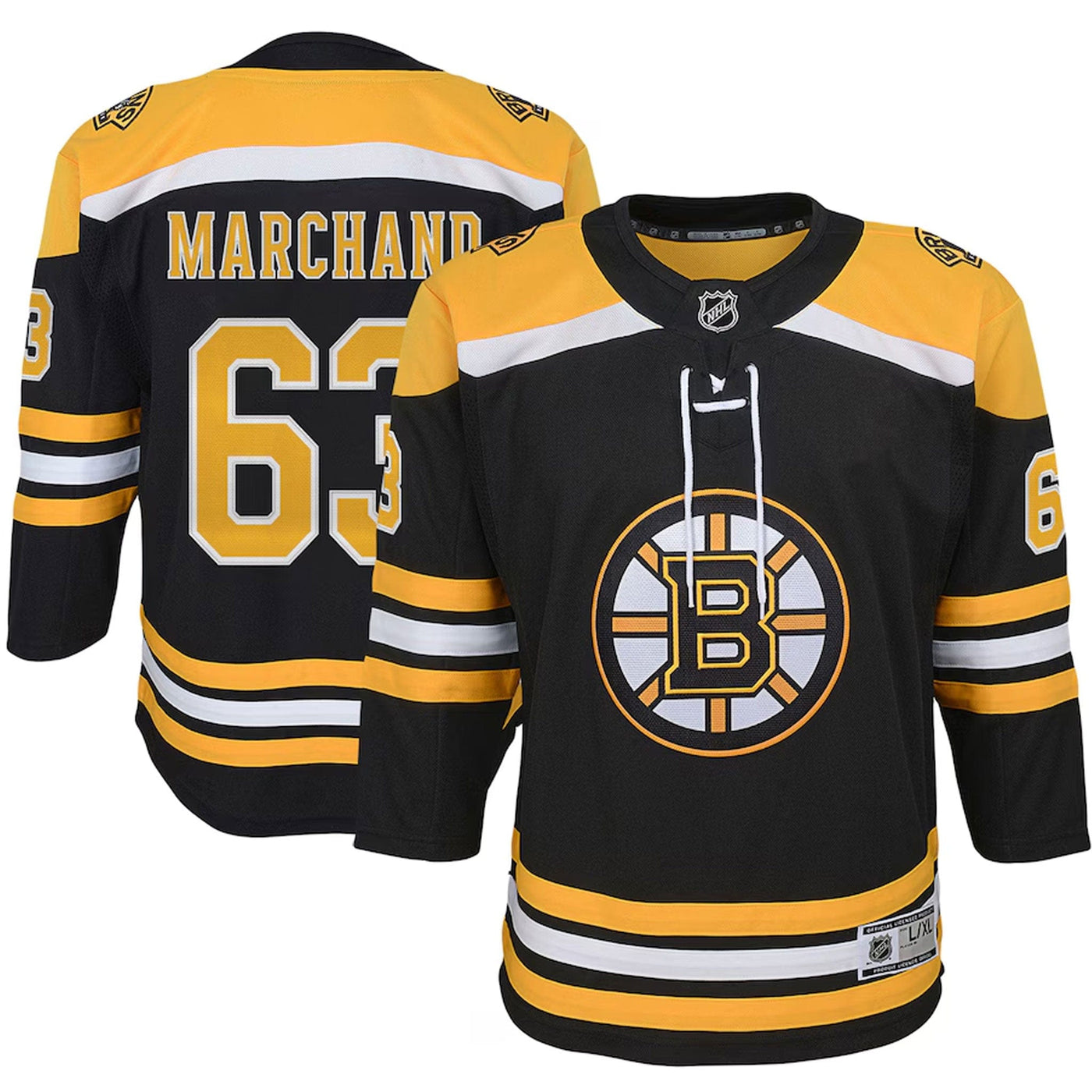Outer Stuff Premier Junior Jersey - Boston Bruins Brad Marchand - TheHockeyShop.com