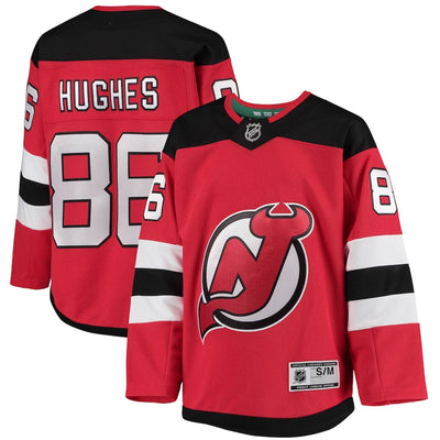 Outer Stuff Premier Junior Jersey - New Jersey Devils Jack Hughes - TheHockeyShop.com