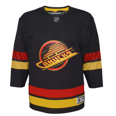 Outer Stuff NHL Jerseys Outer Stuff Premier Youth Jersey - Vancouver Canucks Third Black - TheHockeyShop