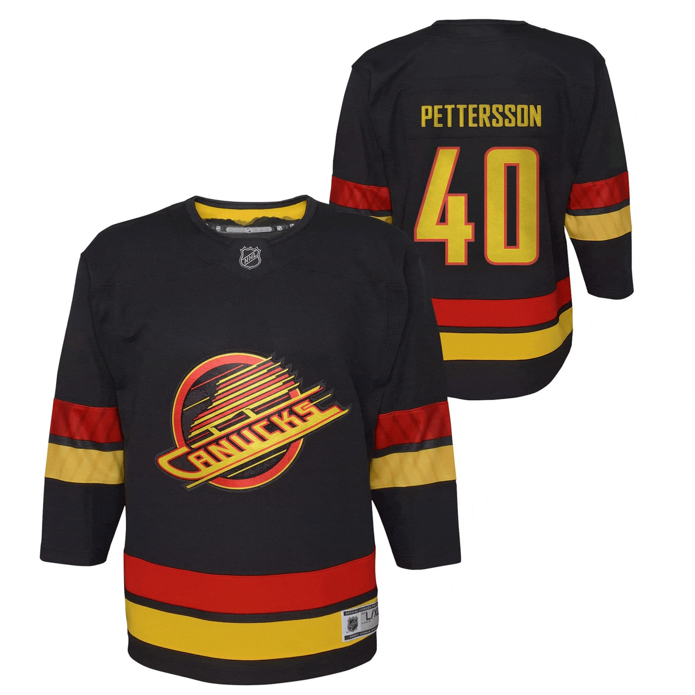 Outer Stuff NHL Jerseys Outer Stuff Premier Youth Jersey - Vancouver Canucks Third Black - TheHockeyShop