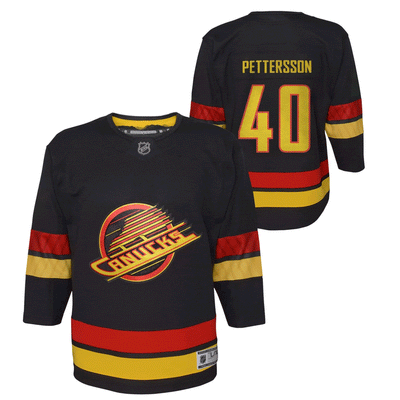 Outer Stuff NHL Jerseys Outer Stuff Premier Youth Jersey - Vancouver Canucks Third Black - TheHockeyShop