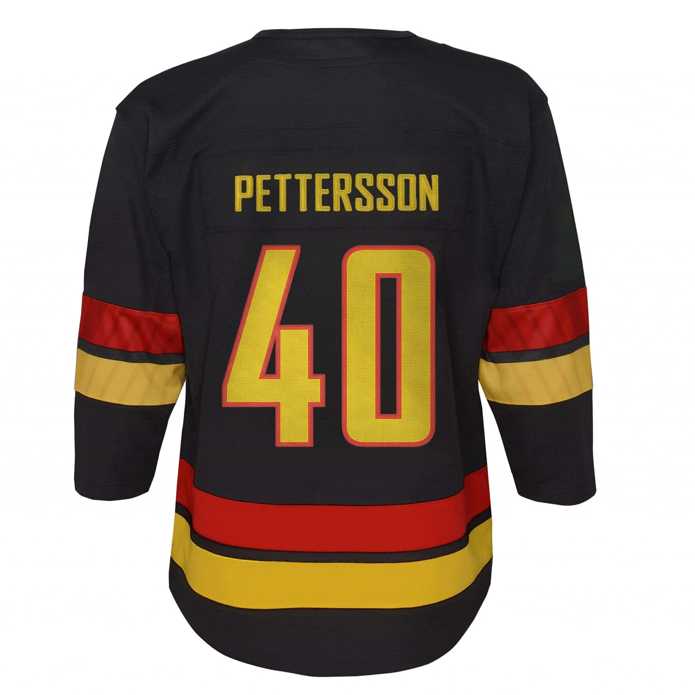 Outer Stuff NHL Jerseys Outer Stuff Premier Youth Jersey - Vancouver Canucks Third Black Elias Pettersson / 4-7 - TheHockeyShop