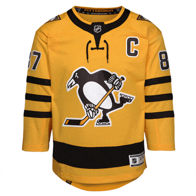 Outer Stuff NHL Jerseys Outer Stuff Premier Youth Third Jersey - Pittsburgh Penguins Sidney Crosby 4-7 - TheHockeyShop