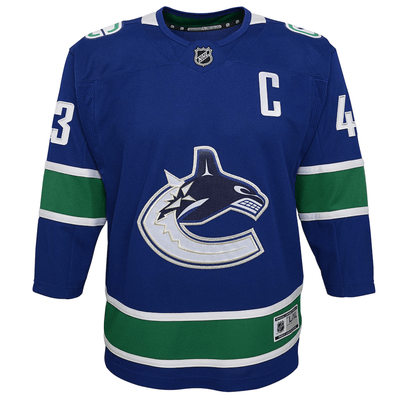 Vancouver Canucks - Quinn Hughes OuterStuff Premier Junior Home Jersey - TheHockeyShop.com